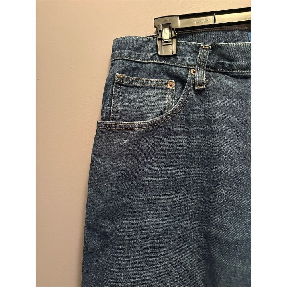 Arizona Men's Relaxed Straight Jeans Blue Size 36x34 - Picture 3 of 10
